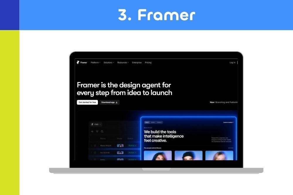 ออกแบบเว็บไซต์ ด้วยโปรแกรม Framer